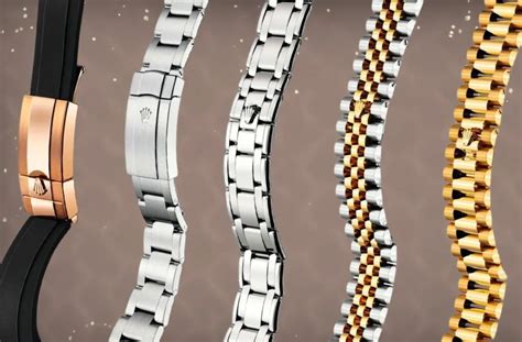 rolex band types|rolex with wired bands.